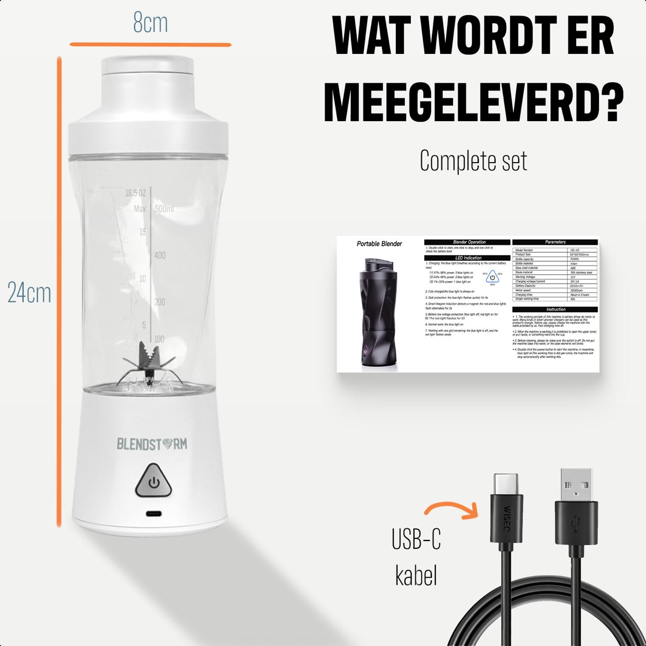 BlendStorm® Blender To Go - WIT