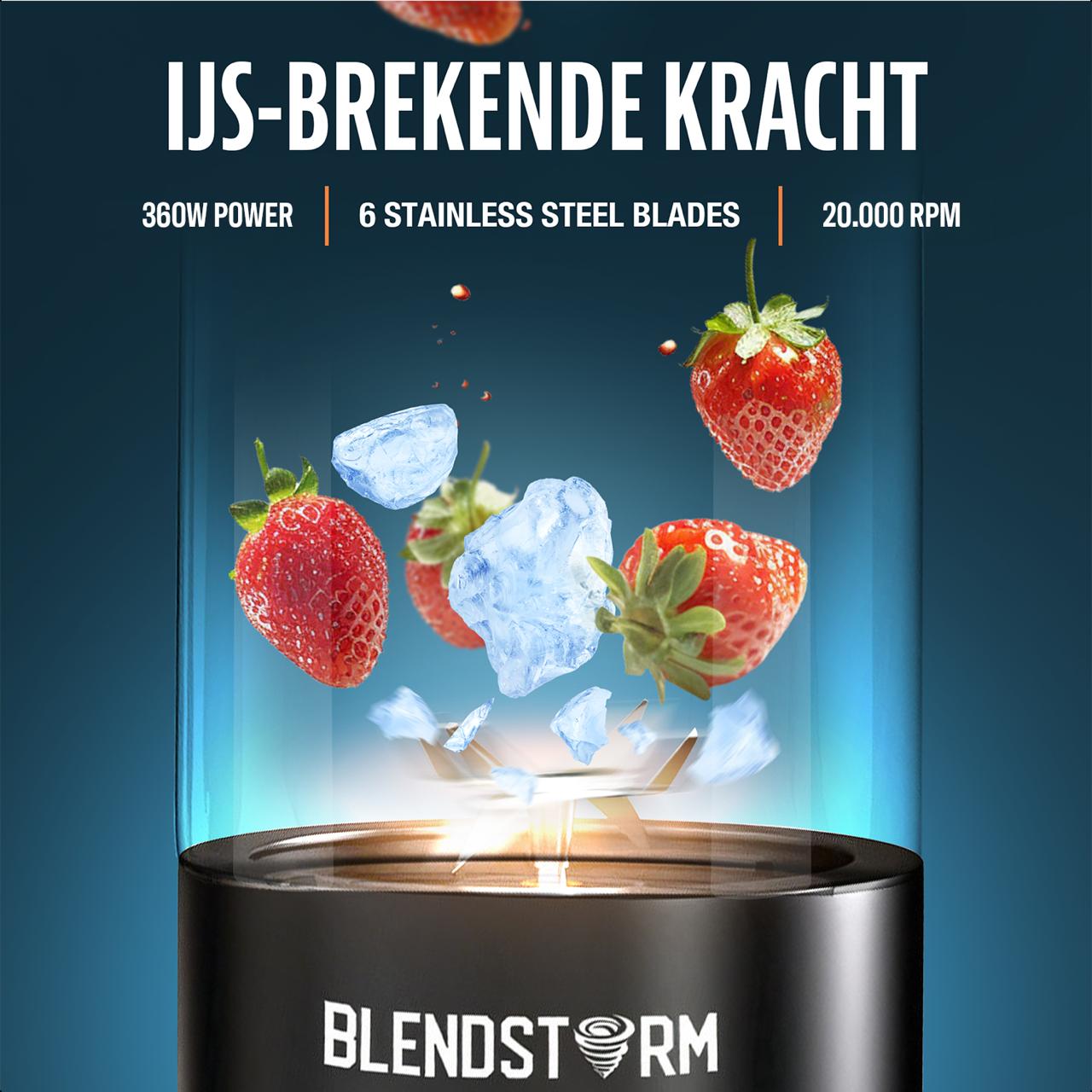 BlendStorm® Blender To Go - ZWART