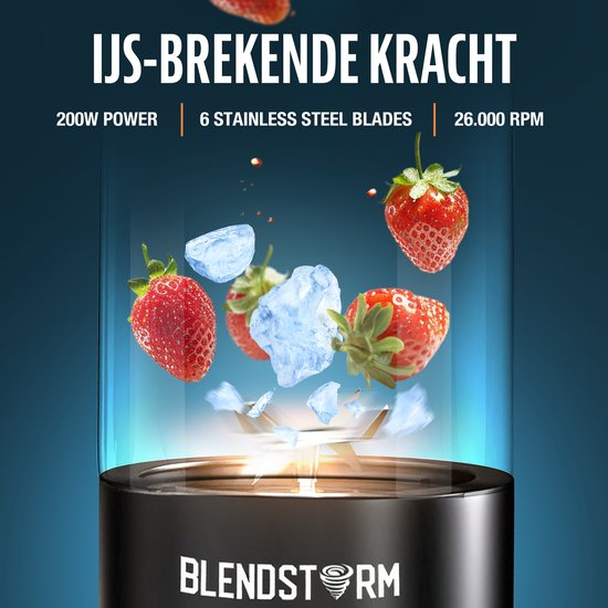 BlendStorm® Blender To Go - ZWART