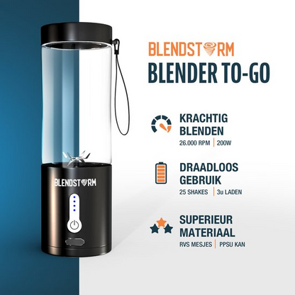 BlendStorm® Blender To Go - ZWART